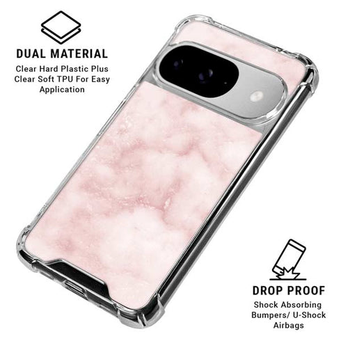 Blush Marble Google Pixel 10 Clear Case